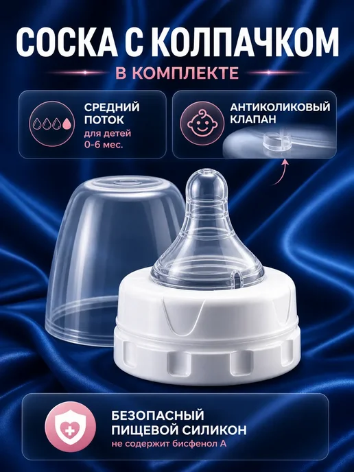 Электрический молокоотсос беспроводной, голубой, фото 6
