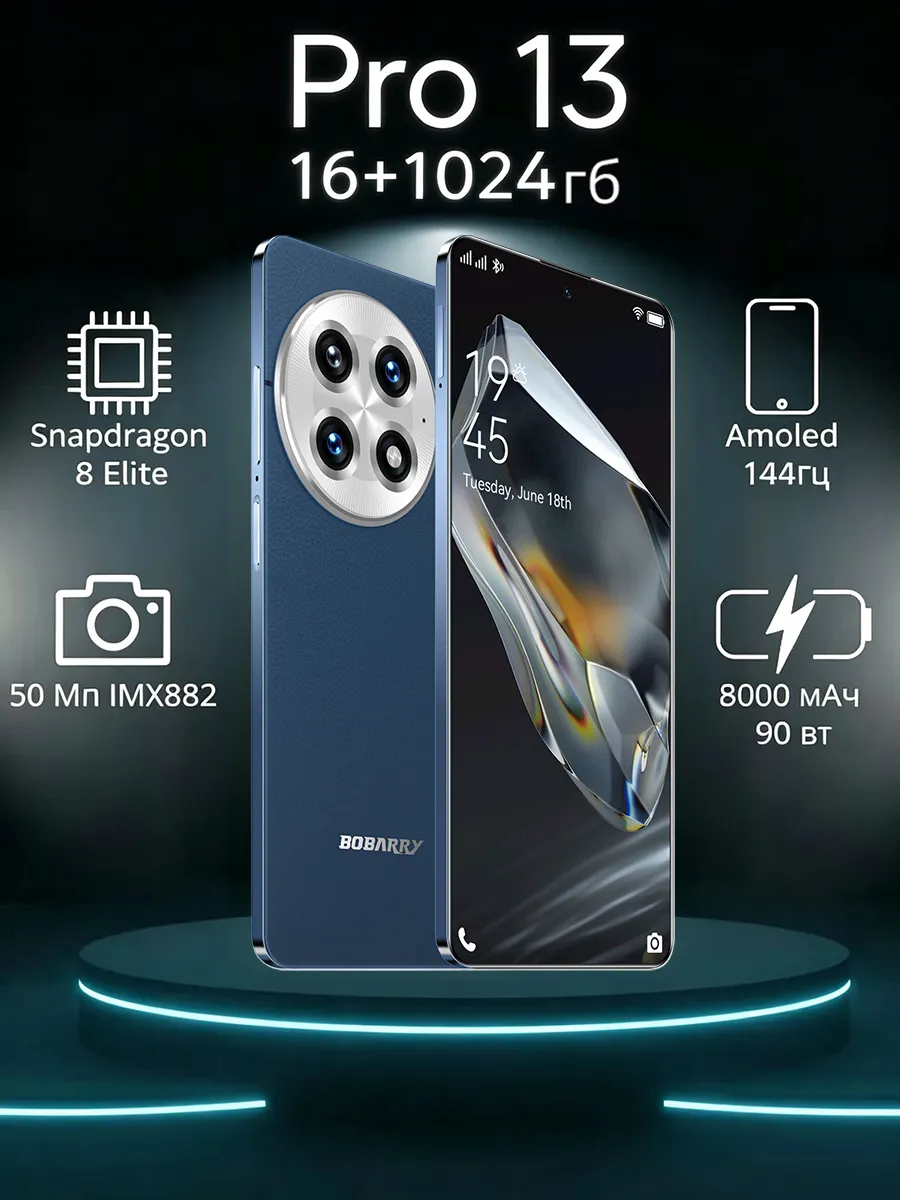 Bobarry POCO Pro 13 5G NFC сотовый телефон Snapdragon 8 Elite