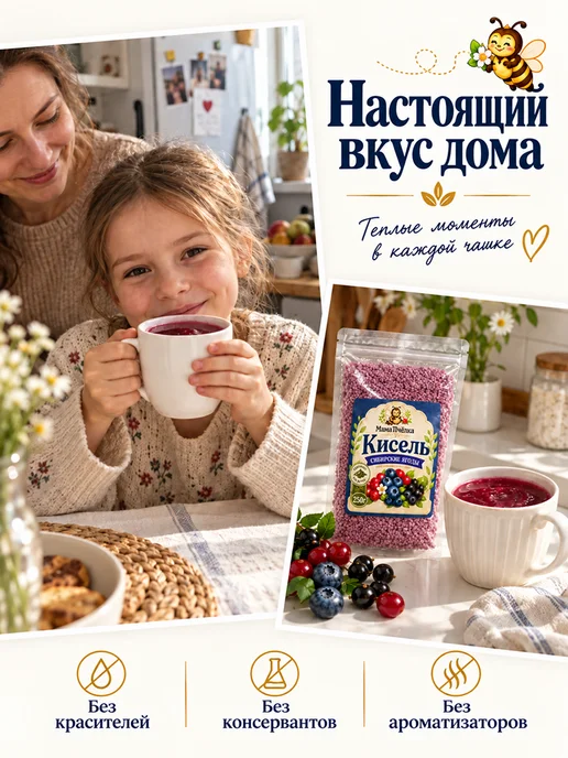 Кисель Ягодный "Сибирские ягоды" быстрорастворимый 1 кг, 1 кг, фото 7