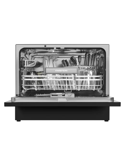 Meferi Настольная посудомоечная машина MDW4581BK FS COMPACT POWER, черный, фото 8
