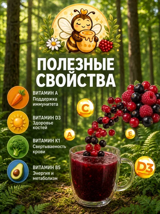 Кисель Ягодный "Сибирские ягоды" быстрорастворимый 1 кг, ягодный быстрорастворимый Сибирские ягоды, фото 4