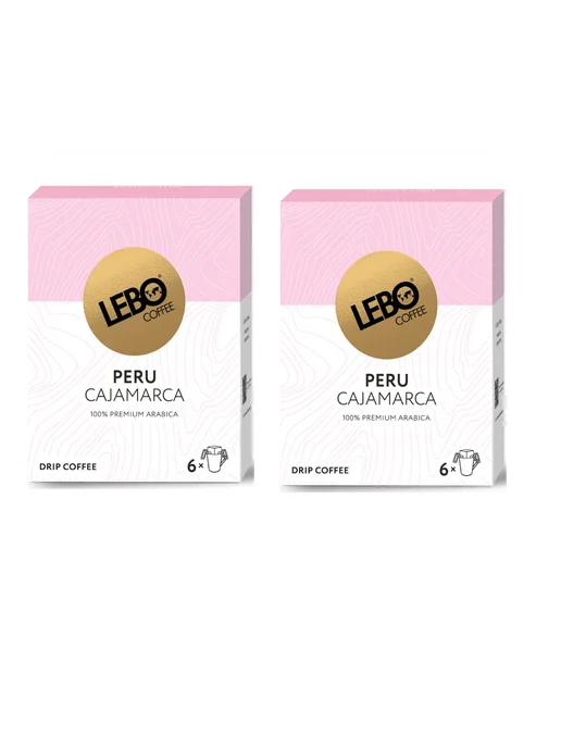 Lebo Кофе молотый Mono Peru в дрип-пакетах 63 г, 2 уп, 63 г