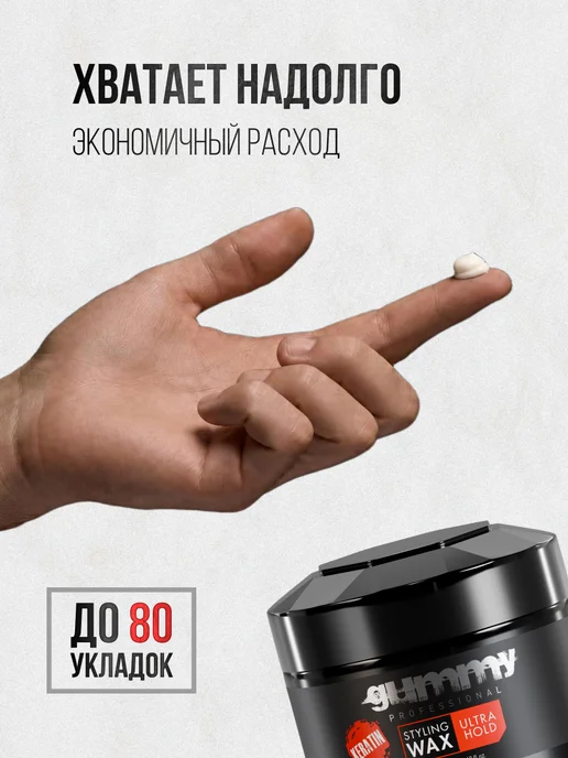 GUMMY PROFESSIONAL Помада для укладки волос Gummy Medium Hold 50 мл, 50 мл, фото 6