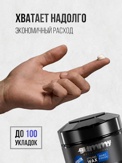 GUMMY PROFESSIONAL Помада для укладки волос Gummy Hard Finish 50 мл, 50 мл, фото 6