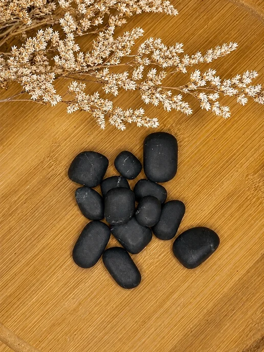 ШУНГИТ КАРЕЛИЯ Шунгит галтованный, фракция 4-6 см (20-40 гр), 300 г, 2,04 кг, 300 г, фото 5