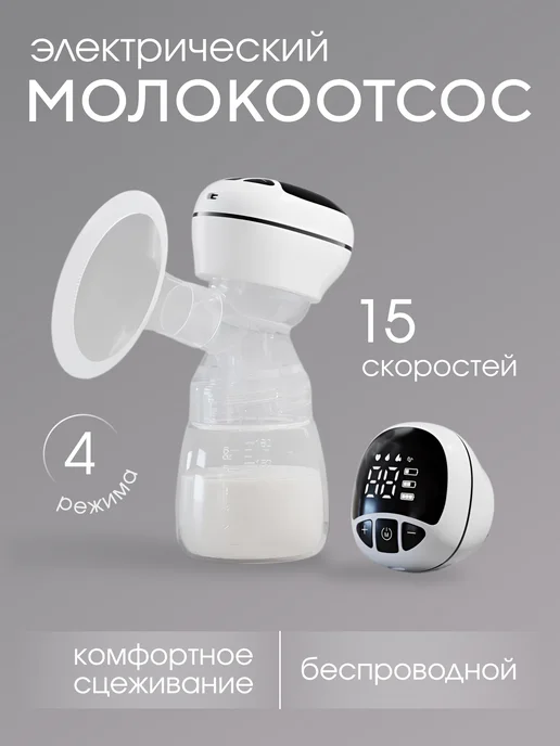 Plan B Shop Молокоотсос электрический беспроводной, белый