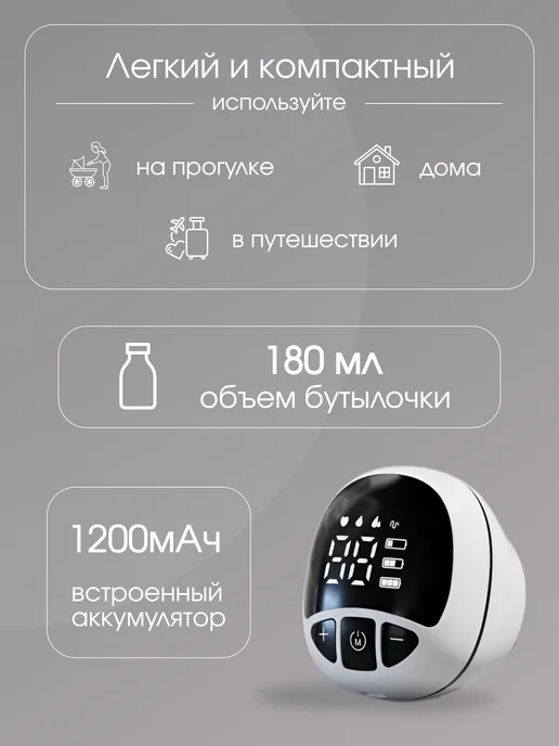 Plan B Shop Молокоотсос электрический беспроводной, белый, фото 4