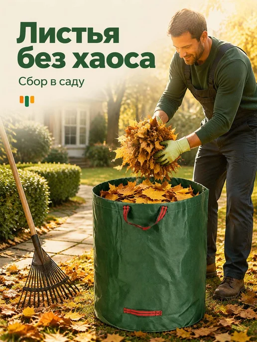 Мешок садовый 300 литров, черный, фото 5