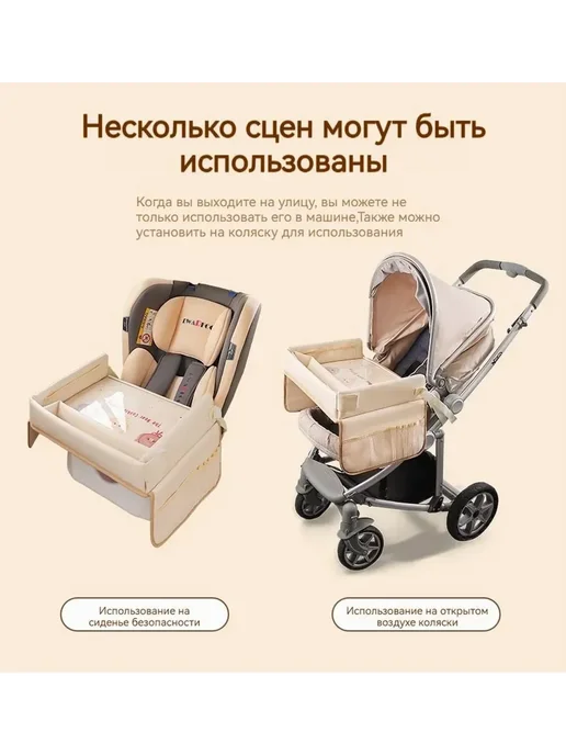 Столик для автокресла дорожный Полка автомобильная SN925, вариант, фото 4