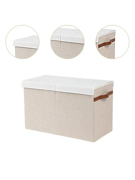 Коробка для игрушек серого цвета Р. as described Цв. Beige, серый, фото 4