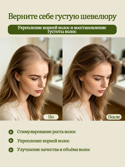 Шампунь для роста волос с биотин против выпадения, вариант, фото 3