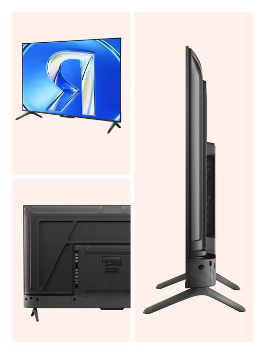 Яндекс 50" Телевизор QLED ТВ Станция Бейсик QLED с Алисой, 4K UHD S, черный, фото 2