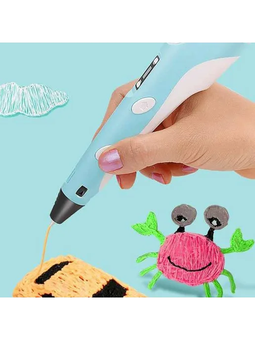 3D-ручка для рисования, розовая, детская, для творчества и, розовый, фото 4