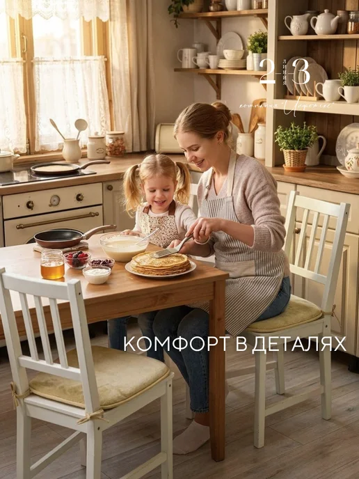 23 Линия Комплект подушек на стул 38х40 см, 38x40 см, фото 7