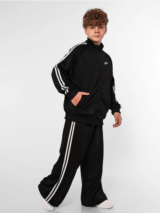 Starkids Спортивный костюм для мальчика, подростковый, черный, фото 2