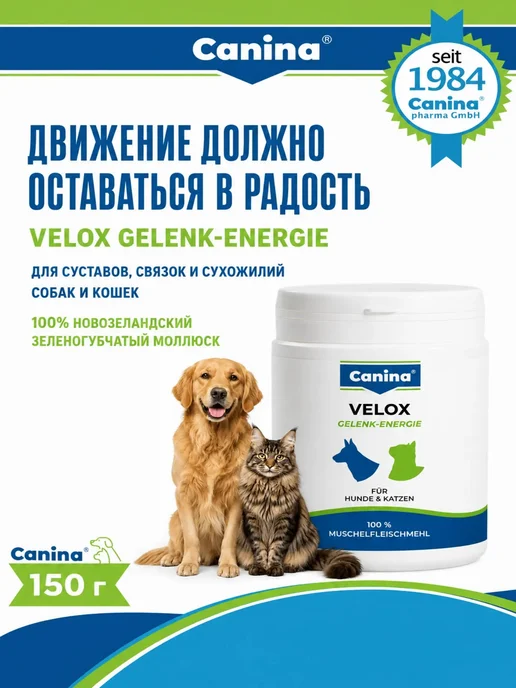 Canina pharma GmbH Хондропротектор для собак и кошек Canina Velox Gelenk, 150 г, 150 г