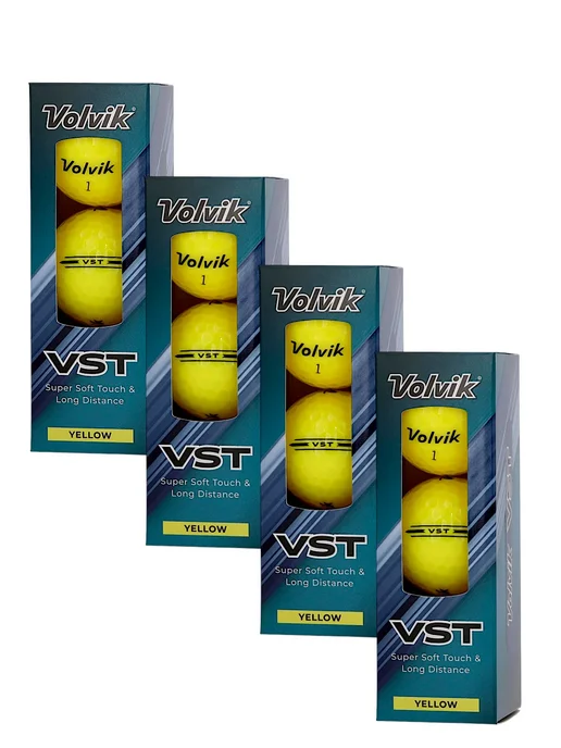 VOLVIK Мячи для гольфа VST 12 штук желтые, желтый, фото 2