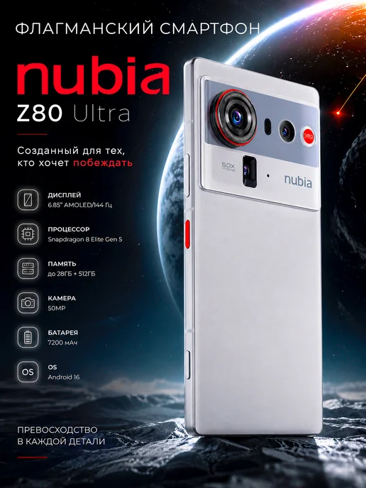 Смартфон ZTE Neo 5 16/512 ГБ, белый