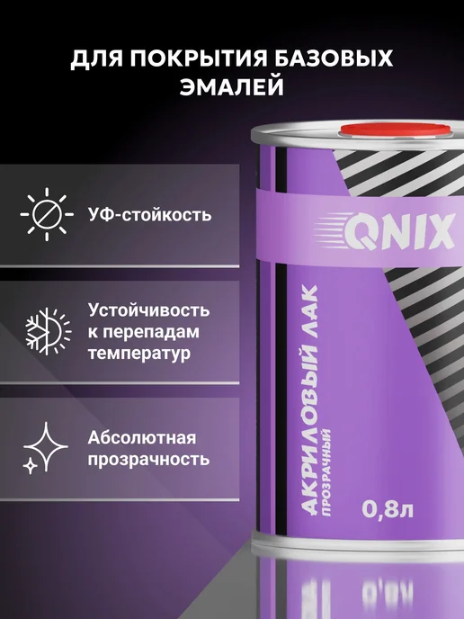 Kiwix Автомобильный лак. QNIX HS 0,8л + Отвердитель HS 0,4л, 0,8 л, 0,4 л, фото 3