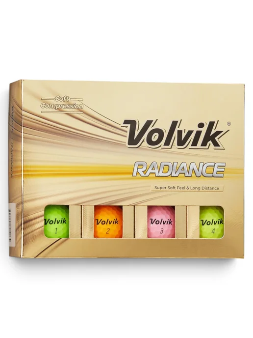 VOLVIK Мячи для гольфа RADIANCE 12 штук разноцветные, зеленый