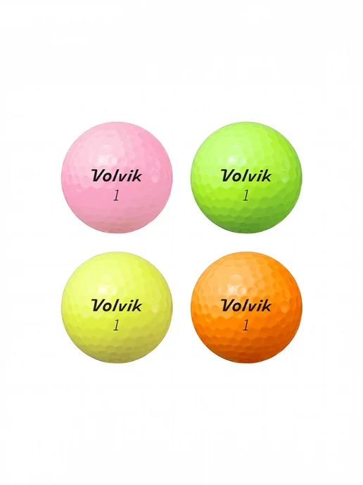 VOLVIK Мячи для гольфа RADIANCE 12 штук разноцветные, зеленый, фото 2
