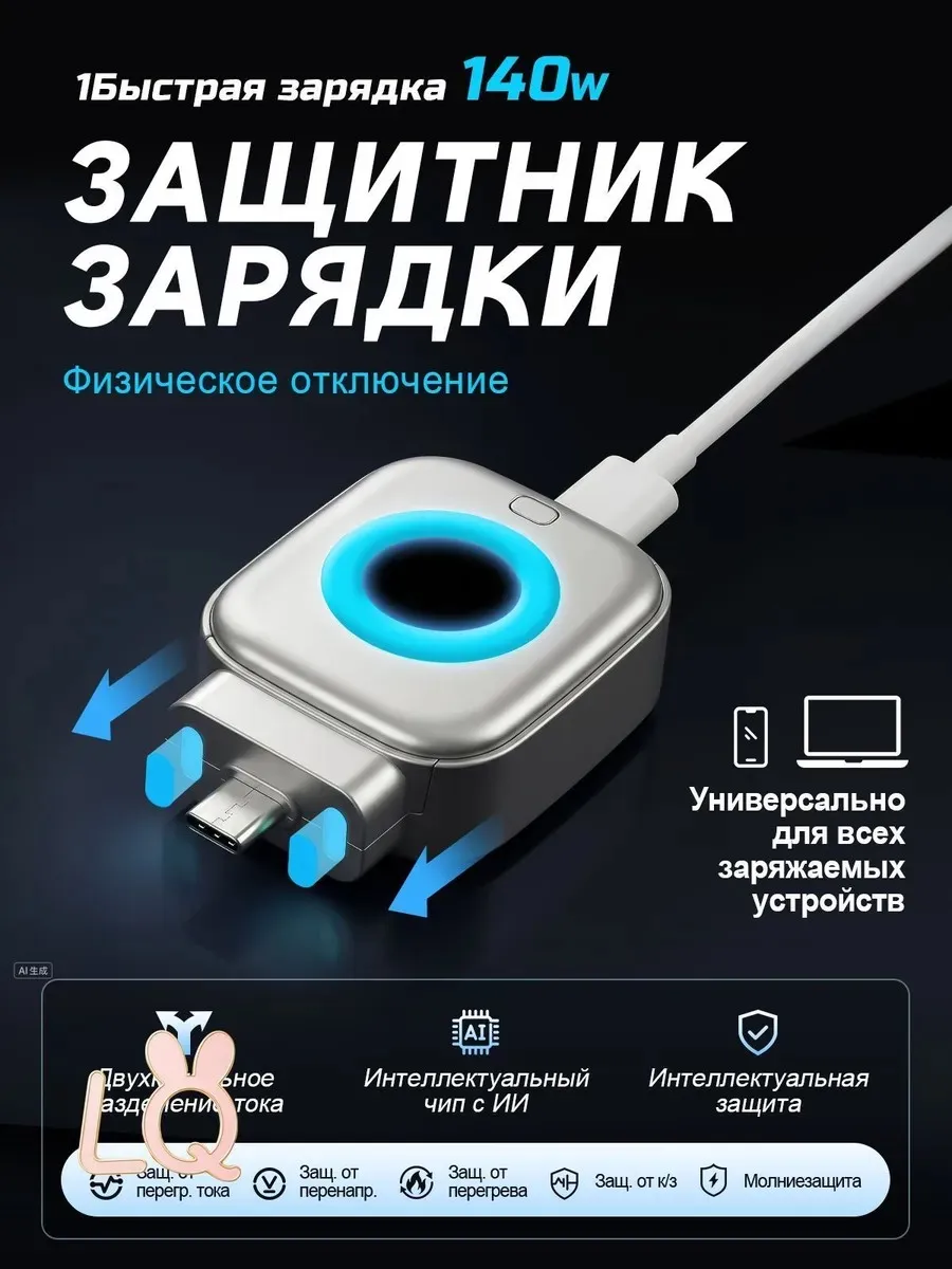 Адаптер Type-C с автоотключением 1335243726 купить за 801 ₽ в интернет ...