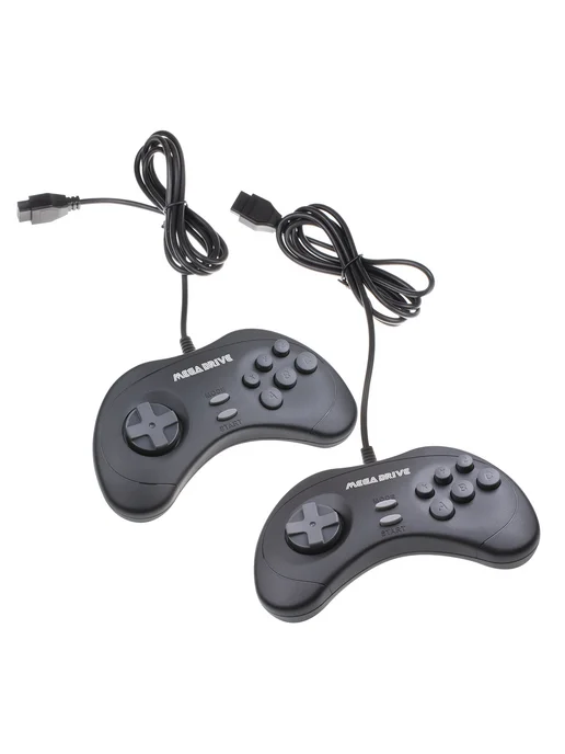 Mega Drive Комплект Геймпадов 16бит кабель 3 метра приставки Сега, 3 м, фото 2