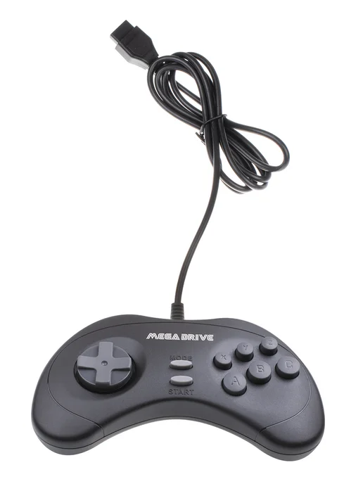 Mega Drive Комплект Геймпадов 16бит кабель 3 метра приставки Сега, 3 м, фото 3