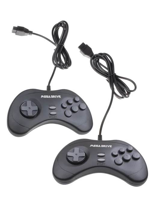 Mega Drive Комплект Геймпадов 16бит кабель 3 метра приставки Сега, 3 м, фото 7