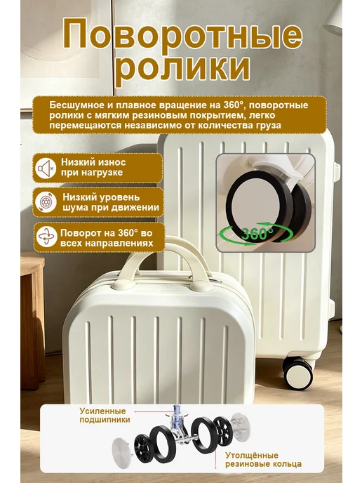 Дорожный чемодан на колесах 2 шт XS, S ручная кладь, 2 шт, фото 2