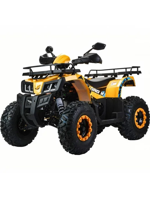 MotoHouse Квадроцикл MotoLand бензиновый 200 кубов 4 такта желтый, желтый, фото 3