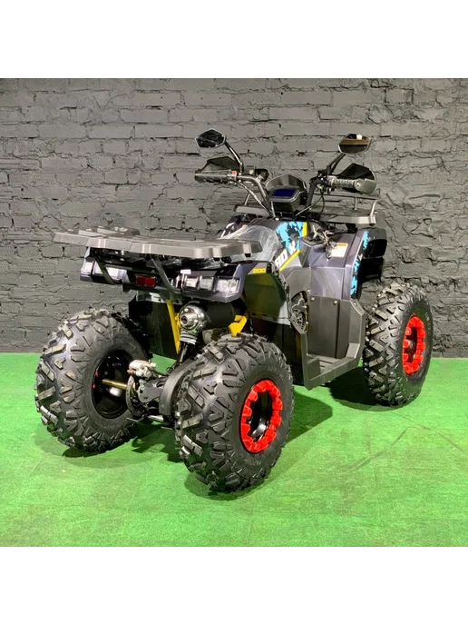MotoHouse Квадроцикл MotoLand бензиновый 200 кубов 4 такта желтый, серый, фото 5