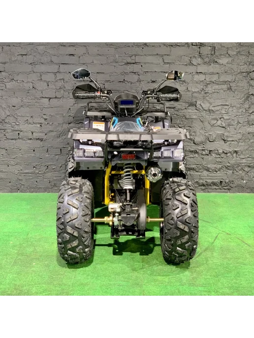 MotoHouse Квадроцикл MotoLand бензиновый 200 кубов 4 такта желтый, серый, фото 6