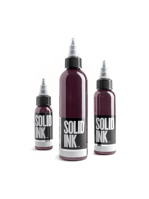 Solid Ink Тату-пигмент Solid Bordeaux (10 мл), 10 мл, красный