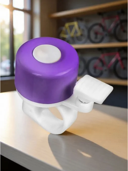 Vinca Sport Звонок велосипедный на руль фиолетовы белый (YL11violet), белый, фото 7