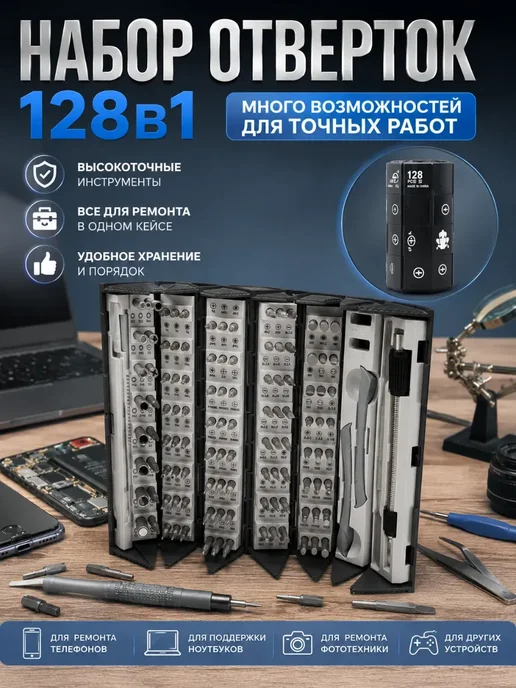 KUDUSAI3 Набор отверток для точных работ 128*, вариант