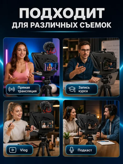 Телесуфлер для телефона, вариант, фото 3