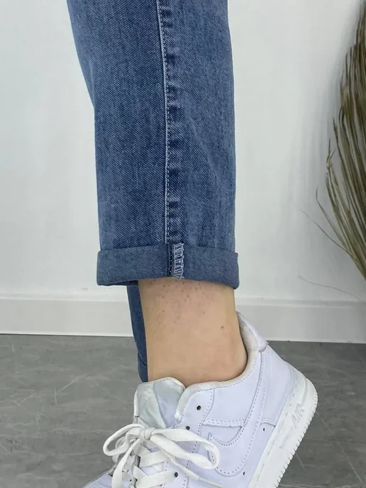BE IN STYLE Джеггинсы бананы джинсовые стрейч на резинке зауженные, большие размеры, фото 5