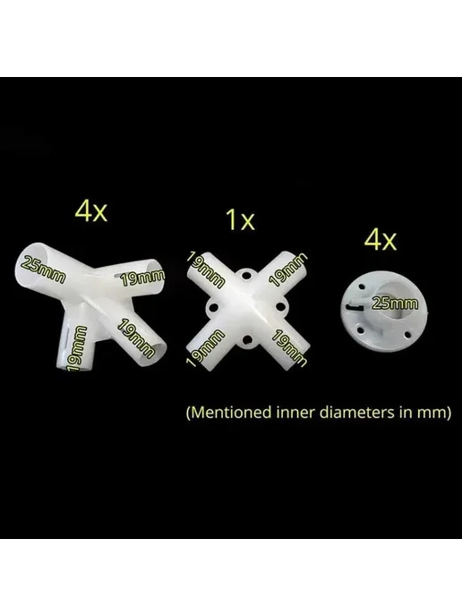 Угловые и центральные соединители для палатки 3x6, PP пласти, 3x6, фото 2