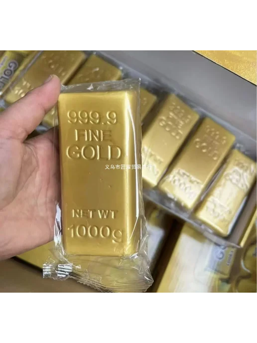 umra Store Сквиш слиток золота антистресс, золотой, фото 4