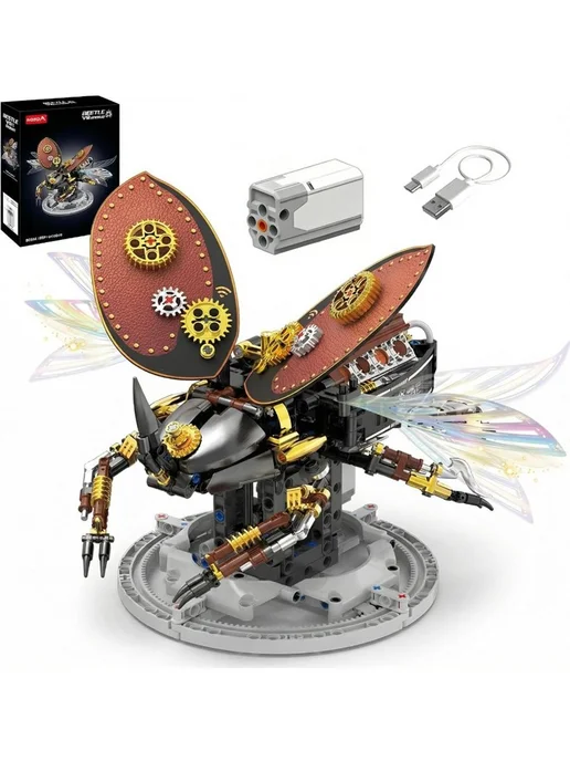 LEGO. Конструктор Жук носорог с двигателем V8 628 деталей, вариант