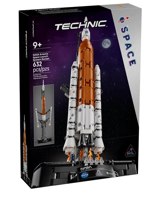 LEGO Конструктор - Ракета-носитель НАСА «Артемида» 632 детали, синий