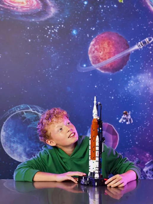 LEGO Конструктор - Ракета-носитель НАСА «Артемида» 632 детали, синий, фото 8