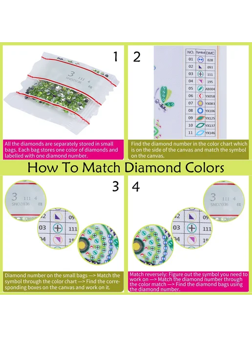 Набор магнитов для холодильника и Diamond Art 6 шт, 6 шт, фото 7