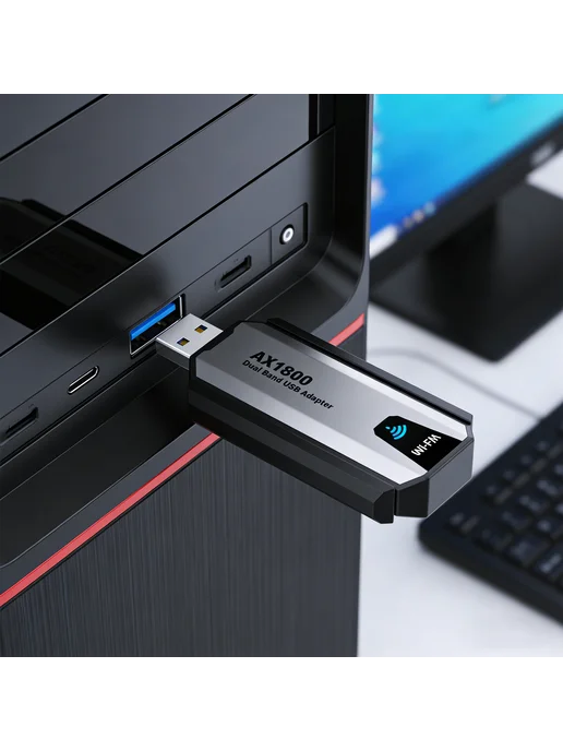 USB 3.0 Wi-Fi адаптер 1800М для ПК, быстрая связь, 1800 м, фото 5