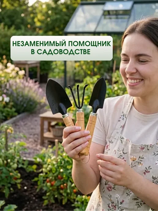 Набор садовых инструментов для растений и рассады, вариант, фото 3