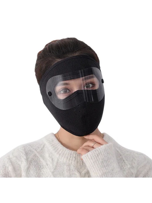 Зимняя маска для велоспорта Polar Fleece ветронепр, короткая, вариант