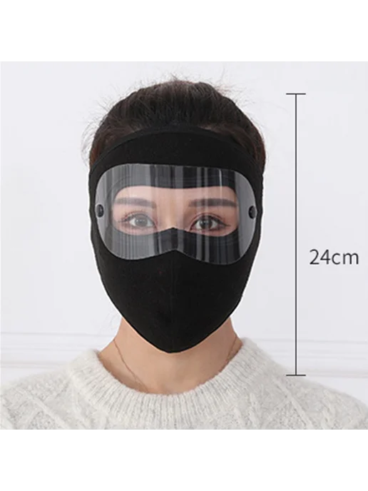 Зимняя маска для велоспорта Polar Fleece ветронепр, короткая, вариант, фото 5