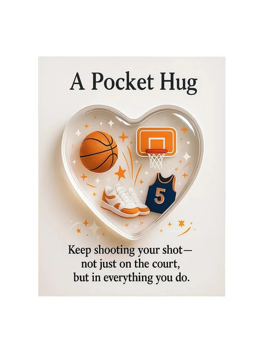 Подарочный подарок Heart Shaped Basketball с картой для спор, вариант