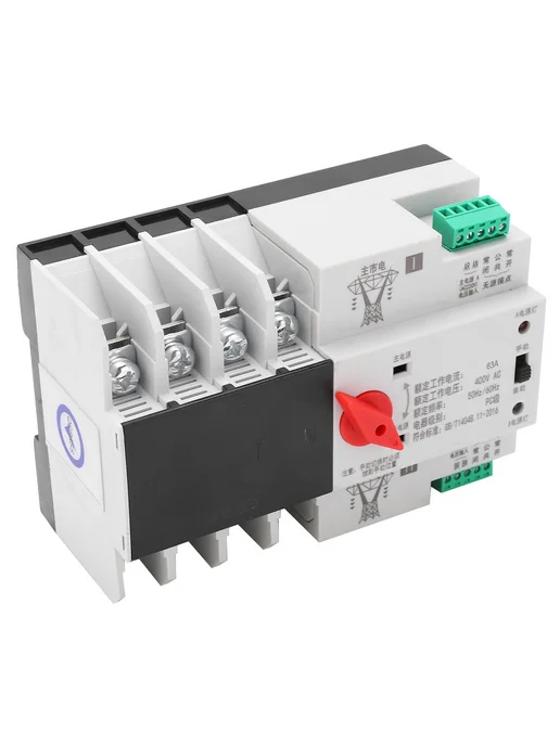 ATS 4P 63A AC400V DIN-рейка, 63A DIN-рейка, фото 3